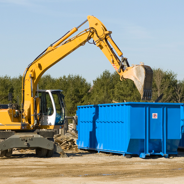 what happens if the residential dumpster is damaged or stolen during rental in Houston County Texas